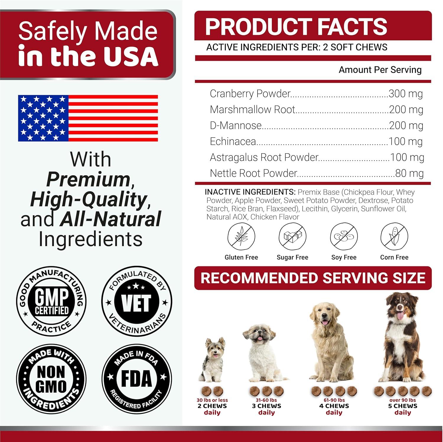 image:imageDog Multivitamin Chewable with Glucosamine Dog Vitamins and Supplements 170 Treats Senior amp Puppy Multivitamin for Dogs Hip amp Joint Support Immune Health Skin Heart Digestion ProbioticsUrinary Bladder