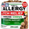image:imageDog Allergy Relief Chews  Dog Itching Skin Relief Treatment Pills  170 Treats  AntiItch Chewables  Itchy and Paw Licking  Hot Spots  Omega 3 Fish Oil  Dry Skin amp Coat Supplement170 Chews