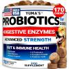 image:imageProbiotics for Dogs and Digestive Enzymes  170 Dog Probiotics Chews  Dog Probiotic  Anti Diarrhea Upset Stomach amp Gas Relief Constipation Canine Prebiotic  Pet Fiber Supplement  Gut HealthProbiotic Chews