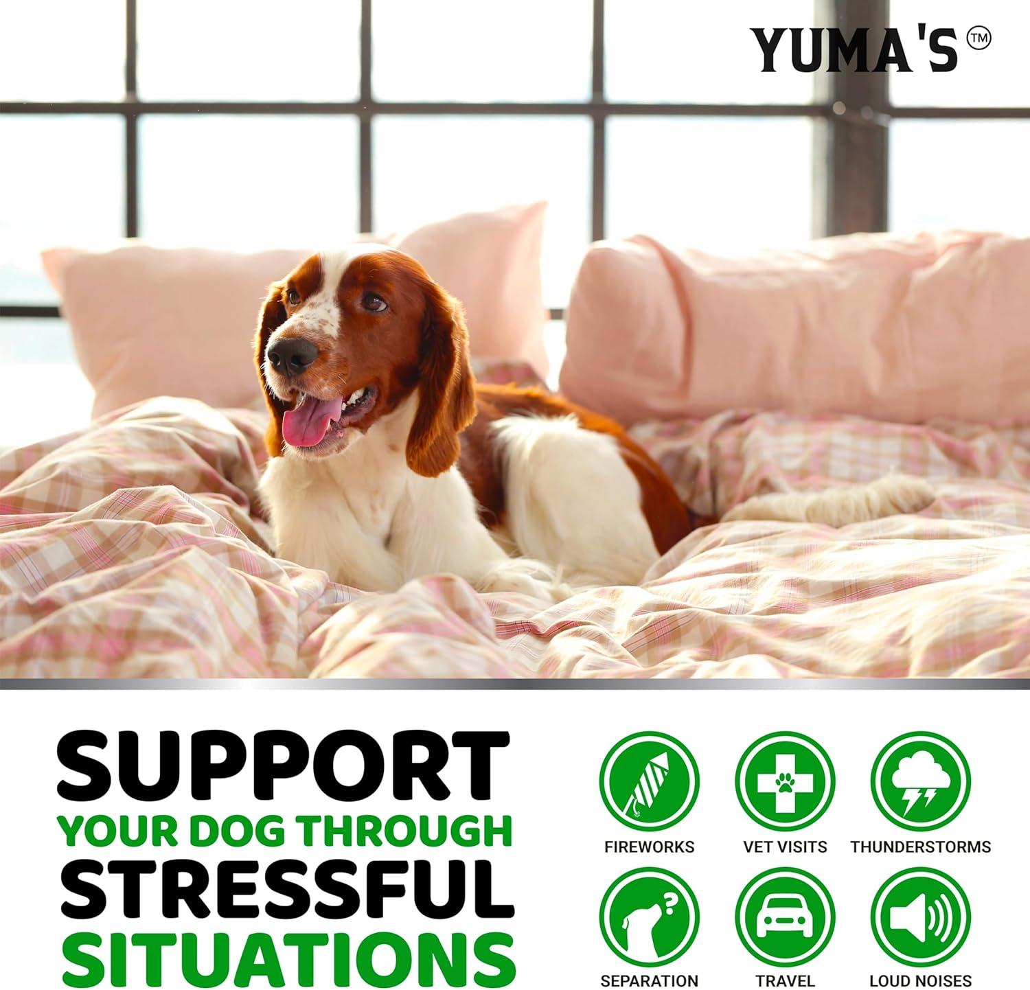 image:imageYUMAS Glucosamine for Dogs Hip and Joint Supplement for Dogs 170 Ct Glucosamine Chondroitin Chews Joint Pain Relief Supplement with MSM Advanced Health Mobility Support Made in USACalming Chews