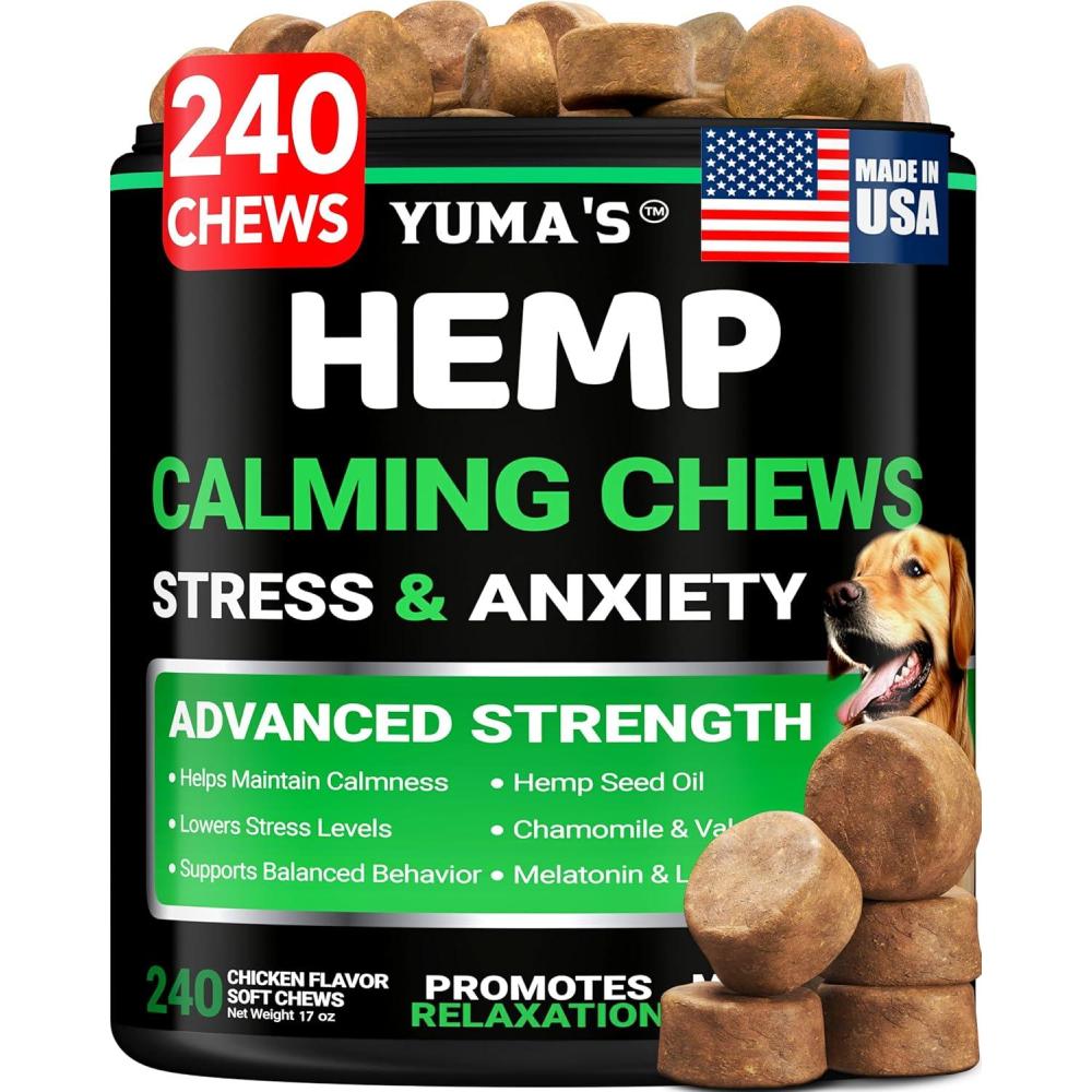 image:imageYUMAS Glucosamine for Dogs Hip and Joint Supplement for Dogs 170 Ct Glucosamine Chondroitin Chews Joint Pain Relief Supplement with MSM Advanced Health Mobility Support Made in USACalming Chews